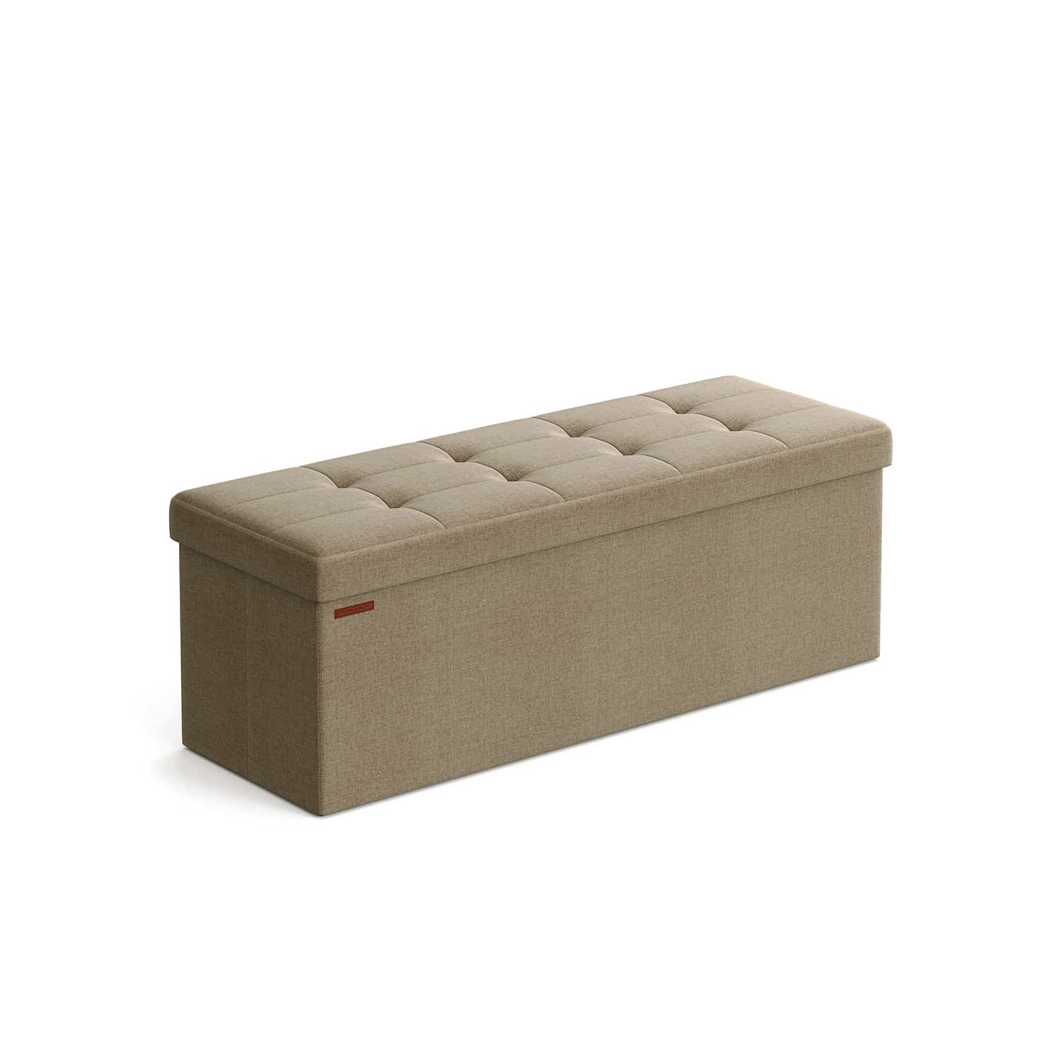 Sitzbank 110 cm klappbar mit Stauraum helltaupe
