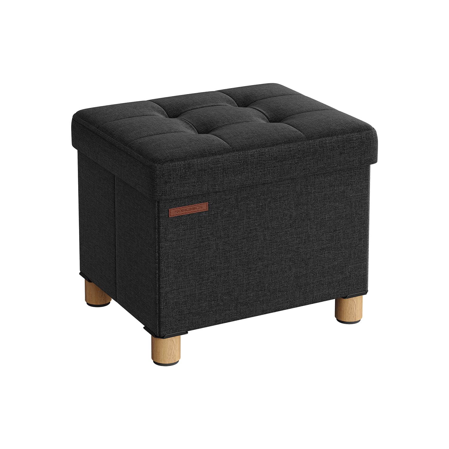 Sitzbank klappbar 32 x 40 x 33,5 cm mit Stauraum schwarz