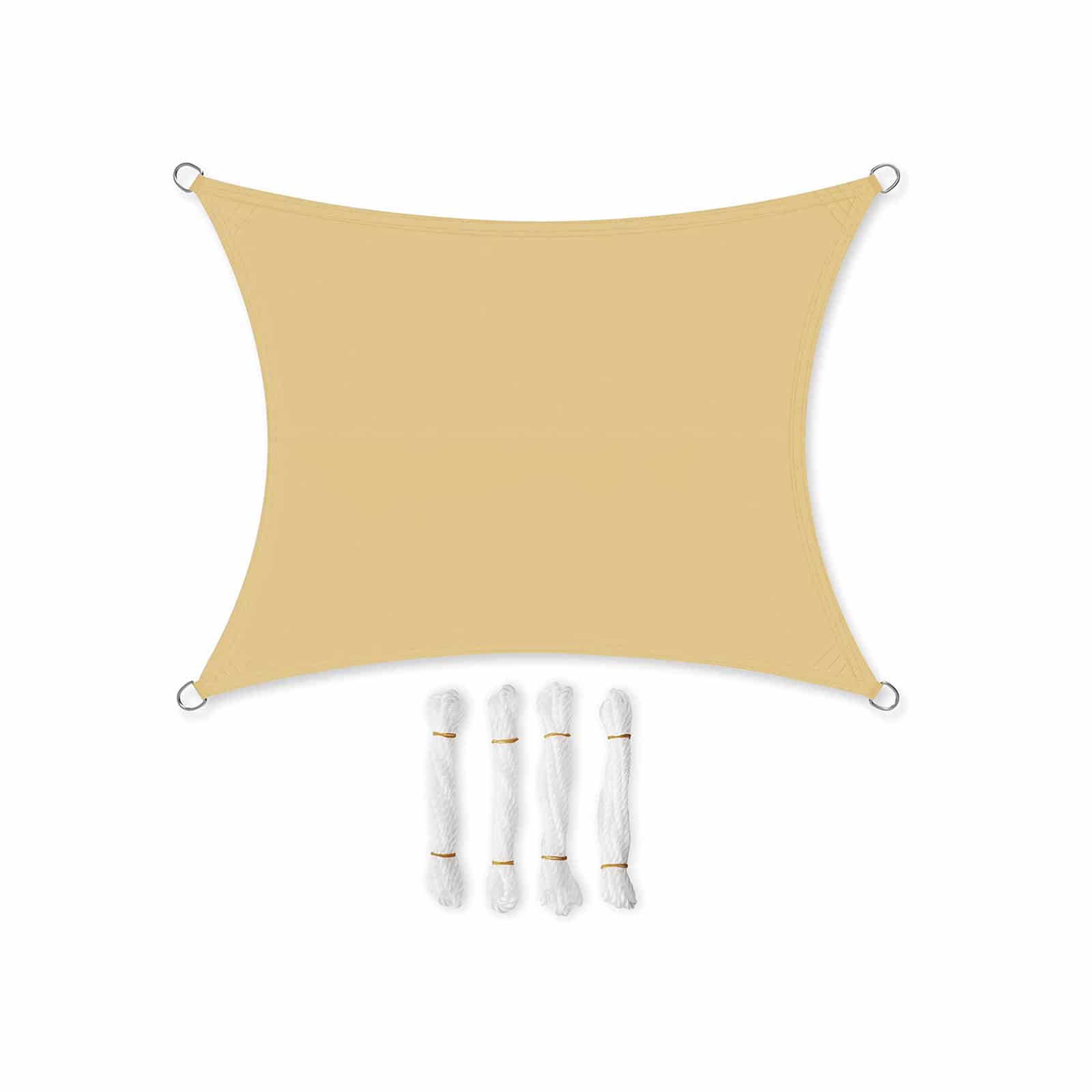 Sonnensegel 3 x 4 m Sand