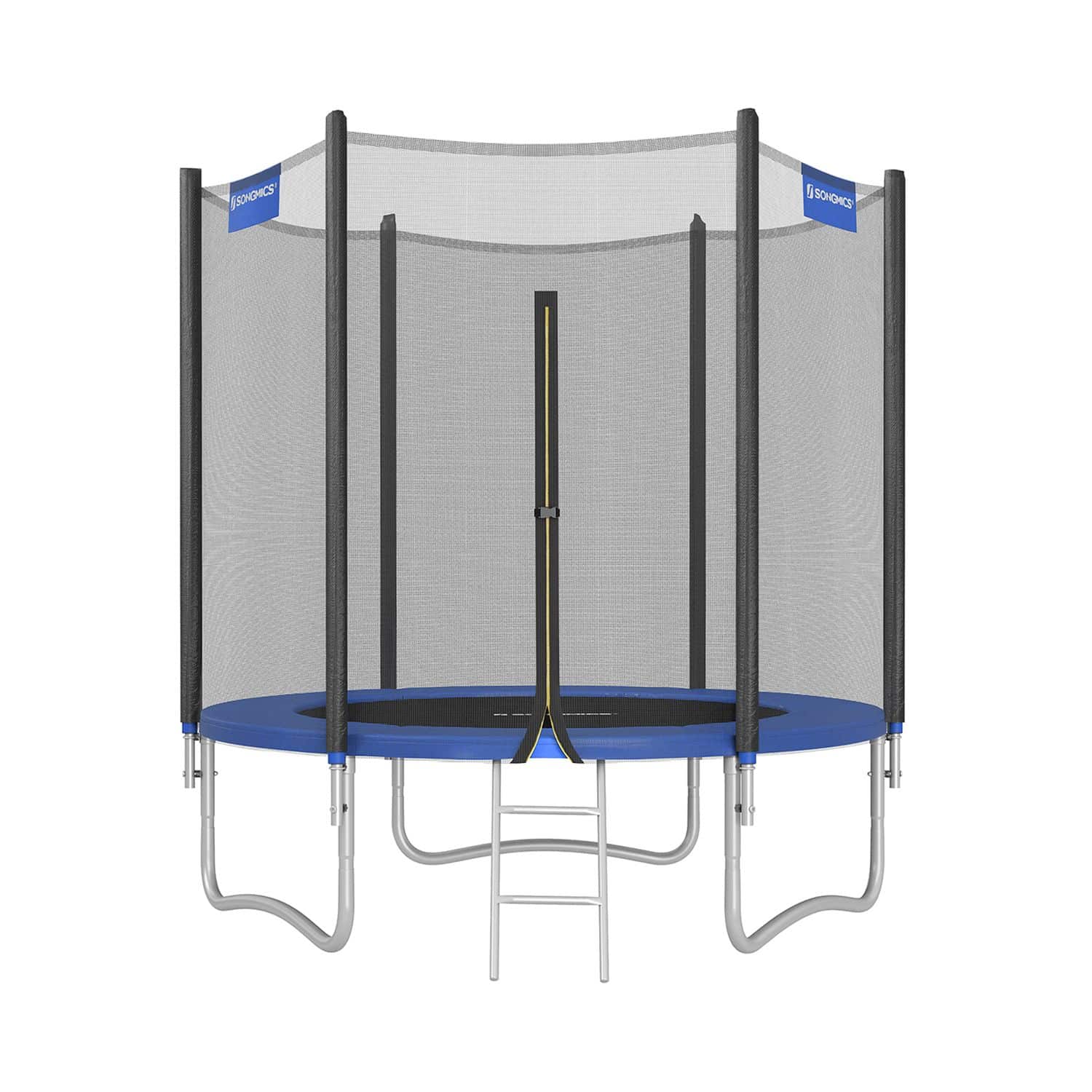 Trampolin Ø 183 cm mit Netz für Garten blau