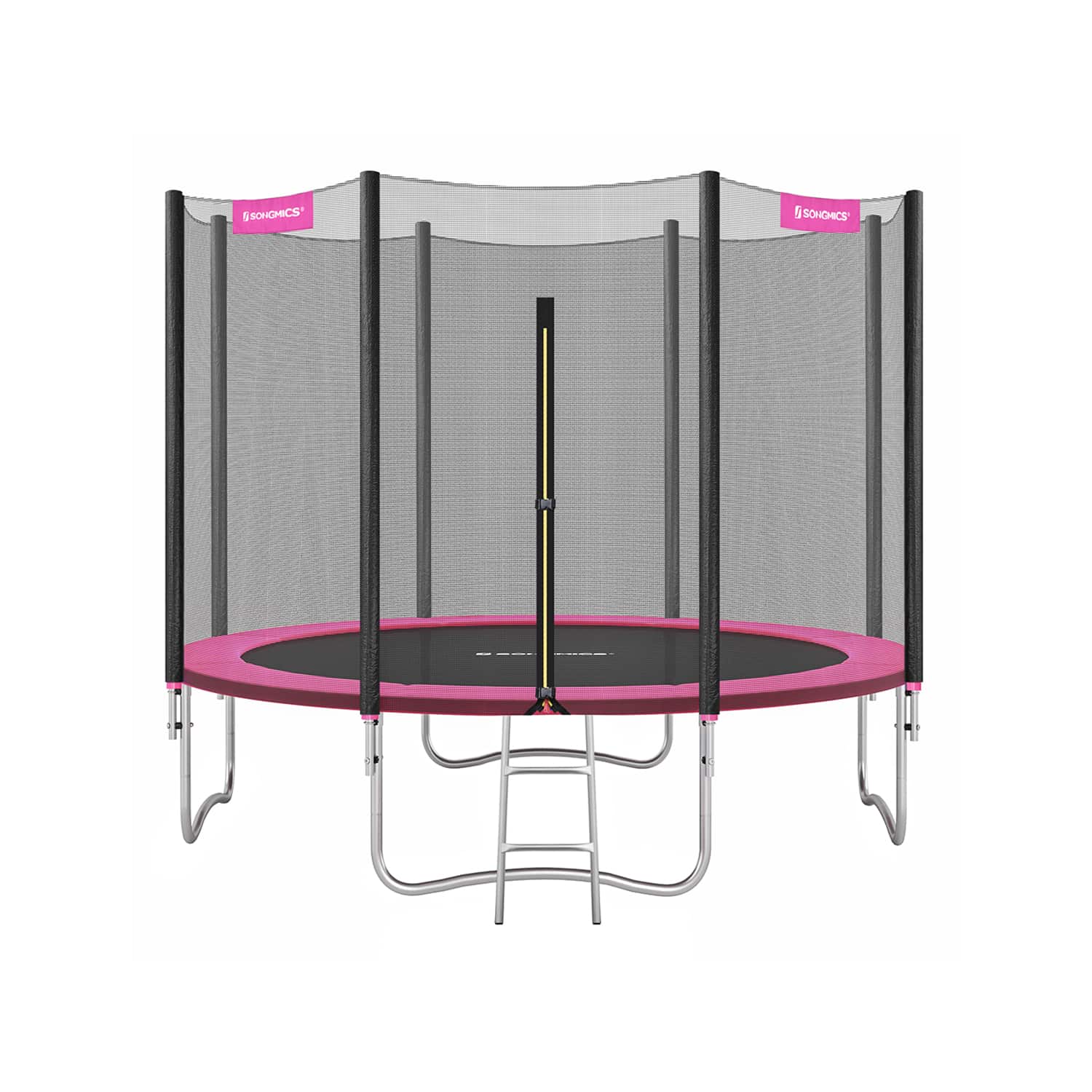 Trampolin Ø 305 cm mit Sicherheitsnetz pink
