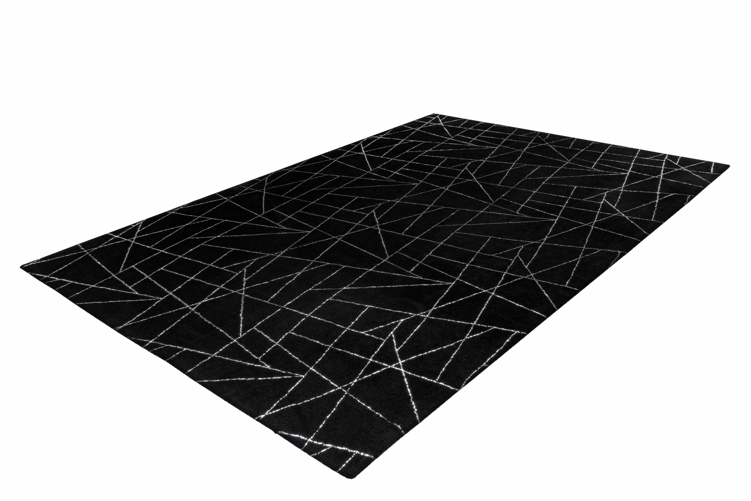 Bijou 125 Schwarz / Silber 80cm x 150cm