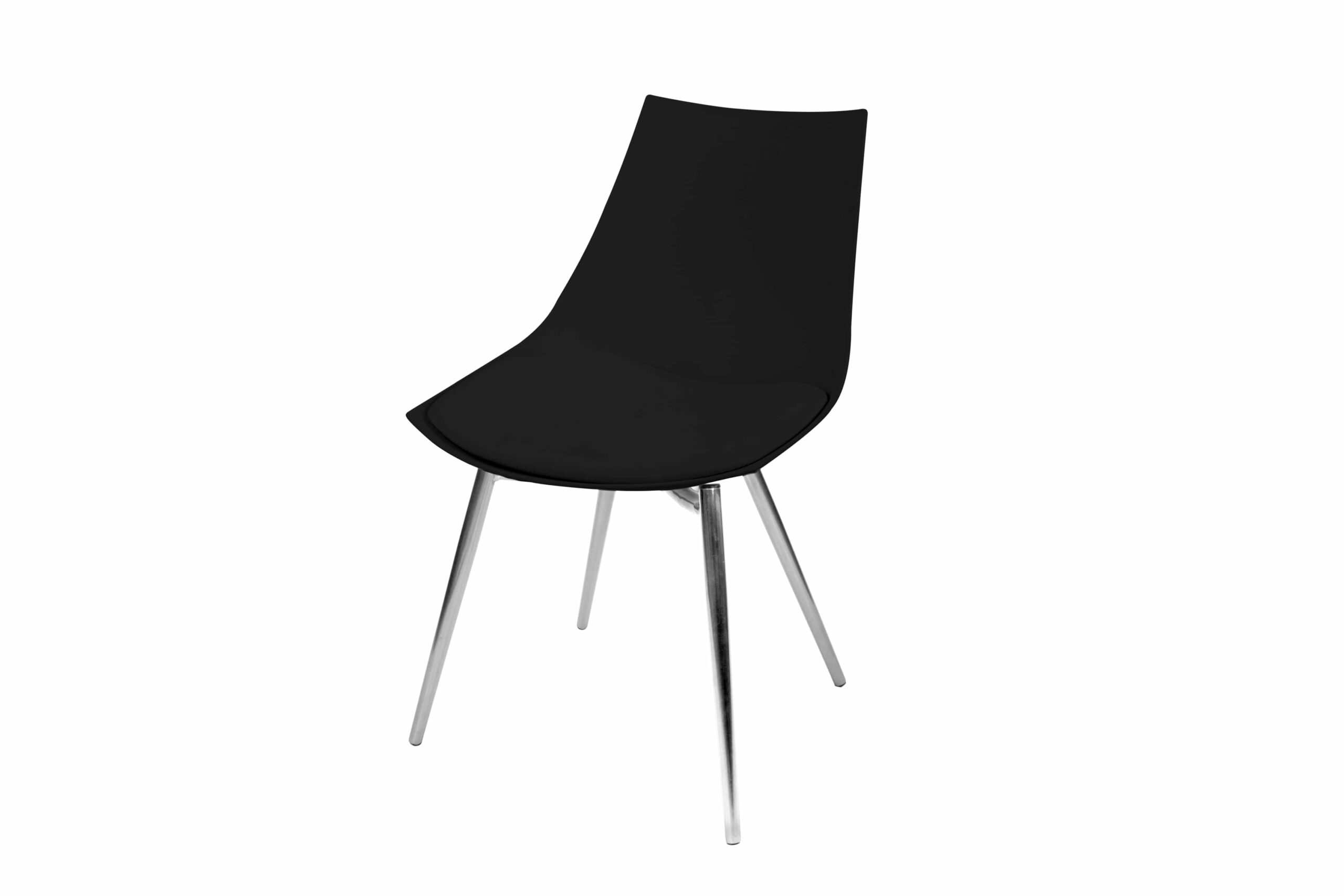 Stuhl Dakota 110 4er-Set Schwarz / Chrom