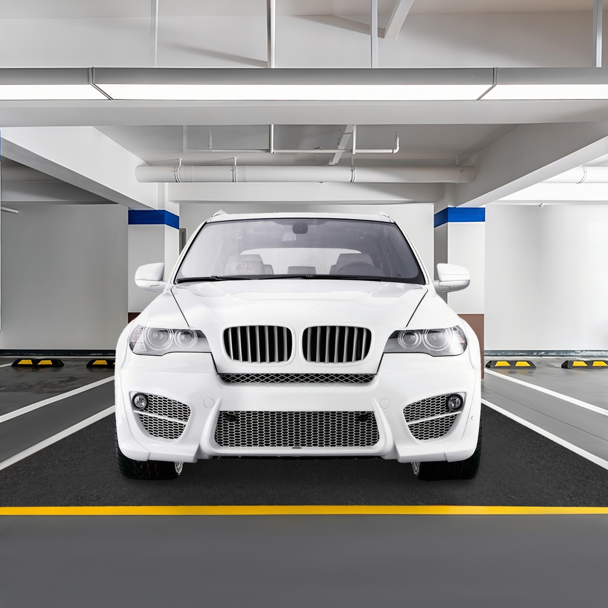 252,5 x 221 cm Garage Bodenmatte Rutschfeste Wasserabweisende Ölmatte Antirutschmatte