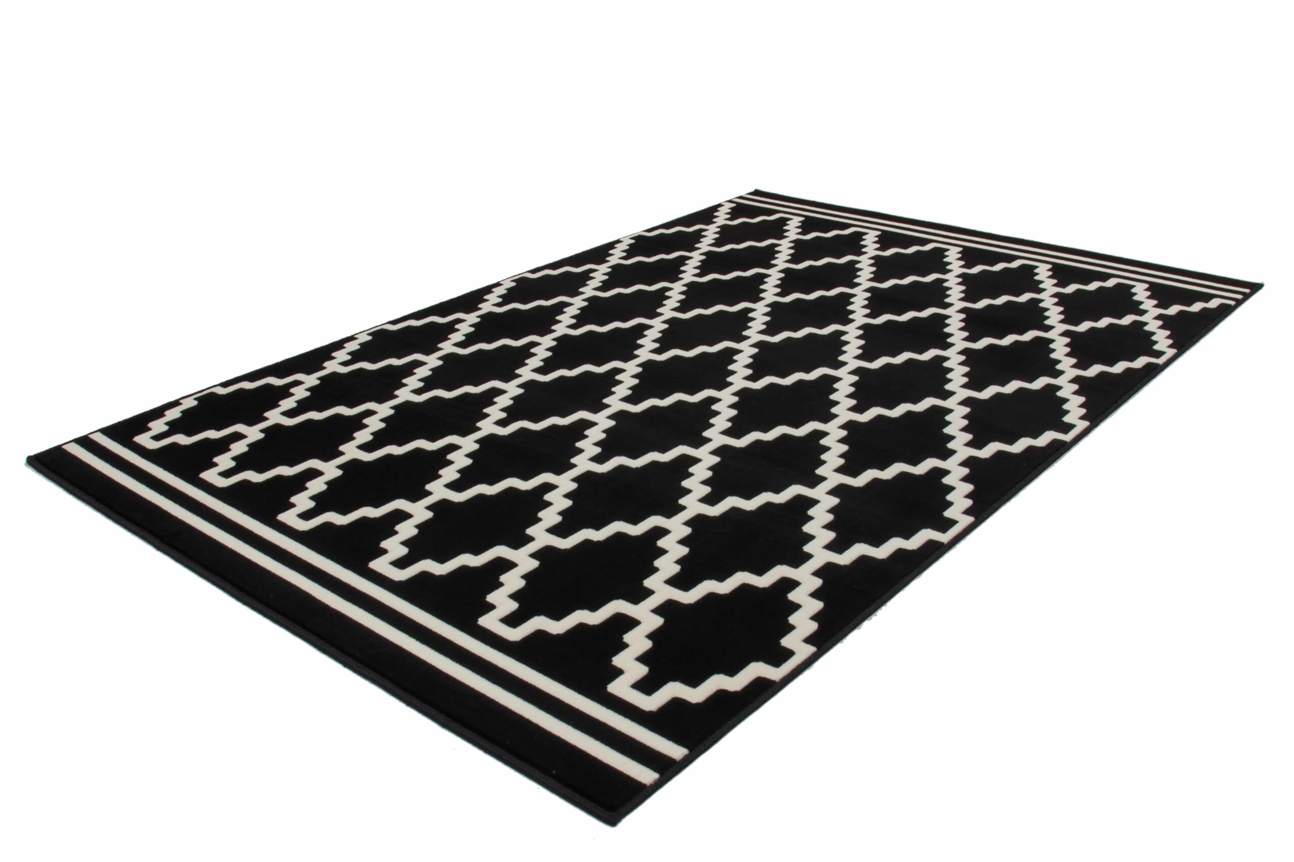 Lina 225 Schwarz / Elfenbein 200cm x 290cm