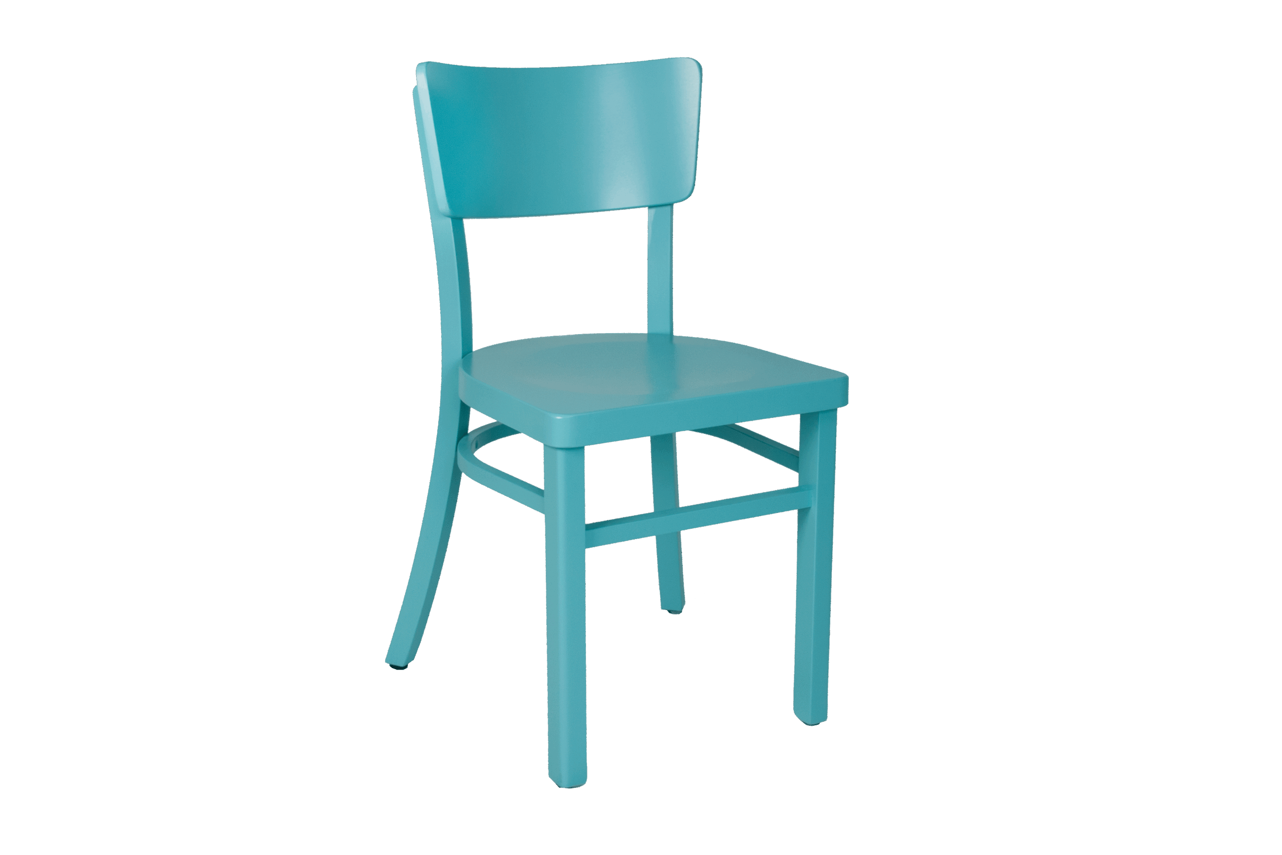 Küchenstuhl Deborah – Bunter Holzstuhl in 7 Farben | Buche, lackiert, 42×47×82cm - Hellblau