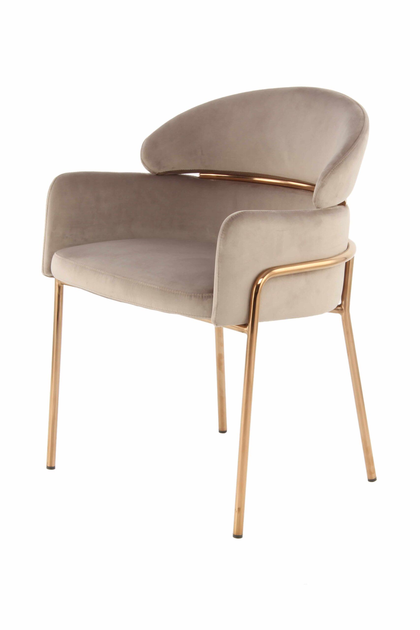 Stuhl Corey 125 Taupe / Rosàgold