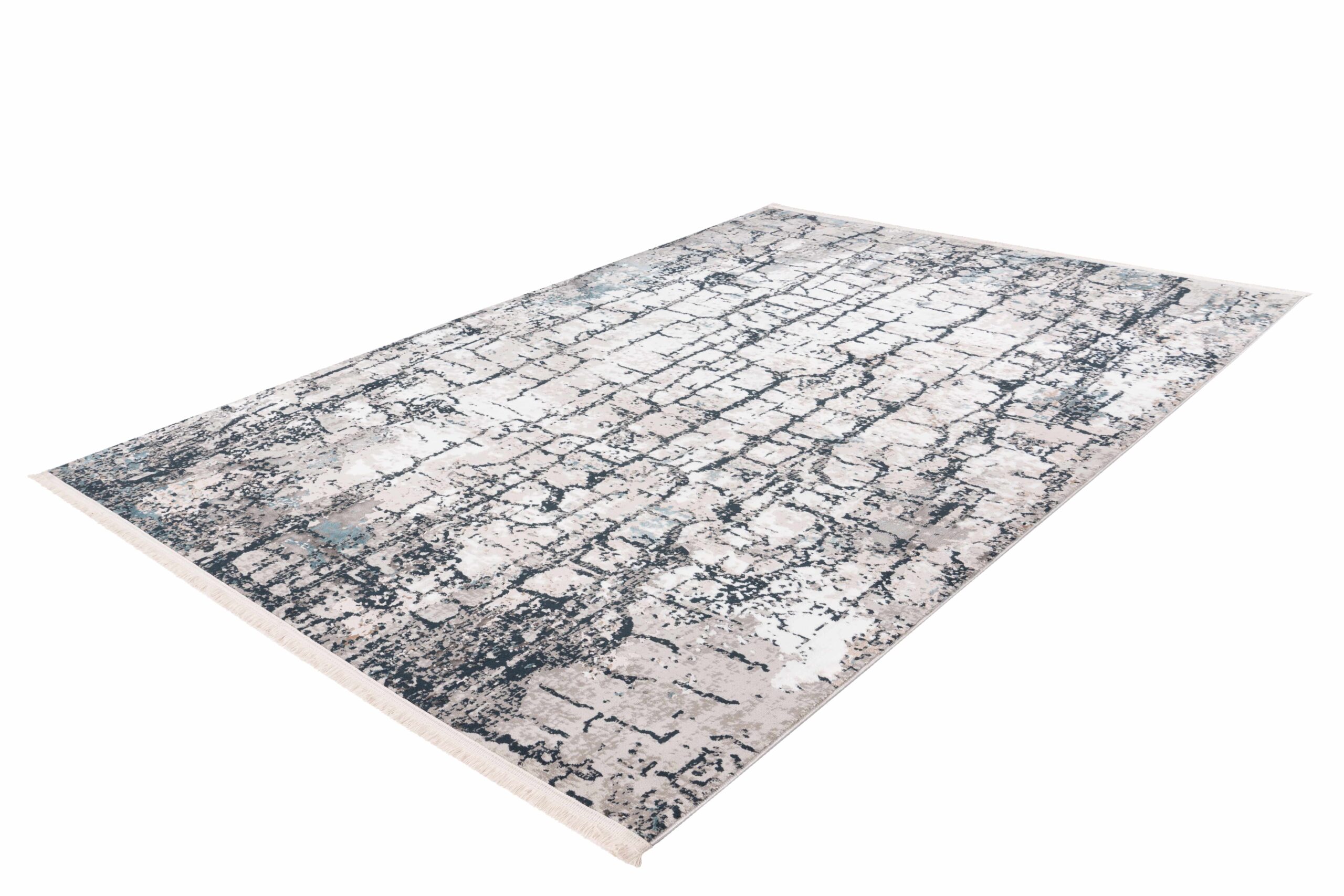 Teppich Akropolis 125 Grau / Blau 80cm x 150cm | Vintage-Teppich