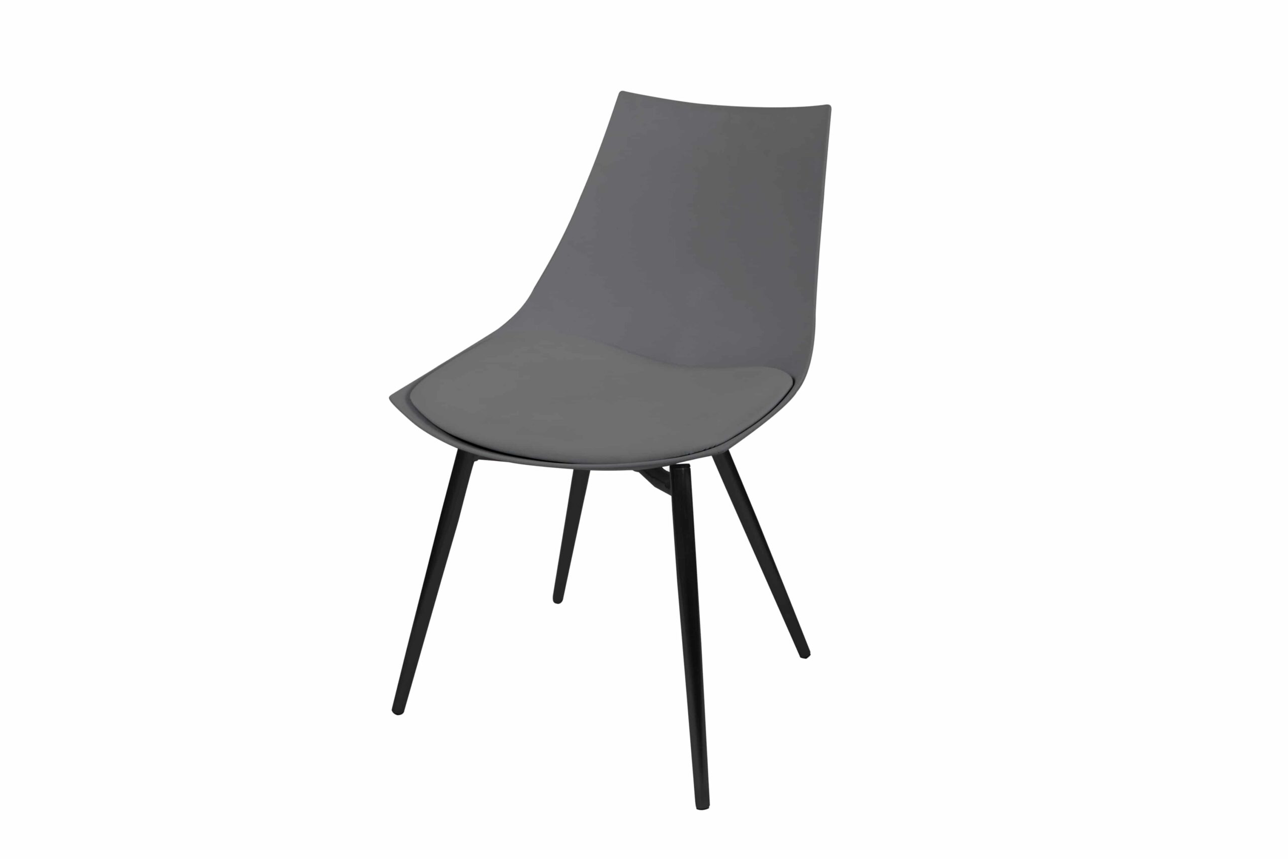 Stuhl Dakota 310 4er-Set Grau / Schwarz