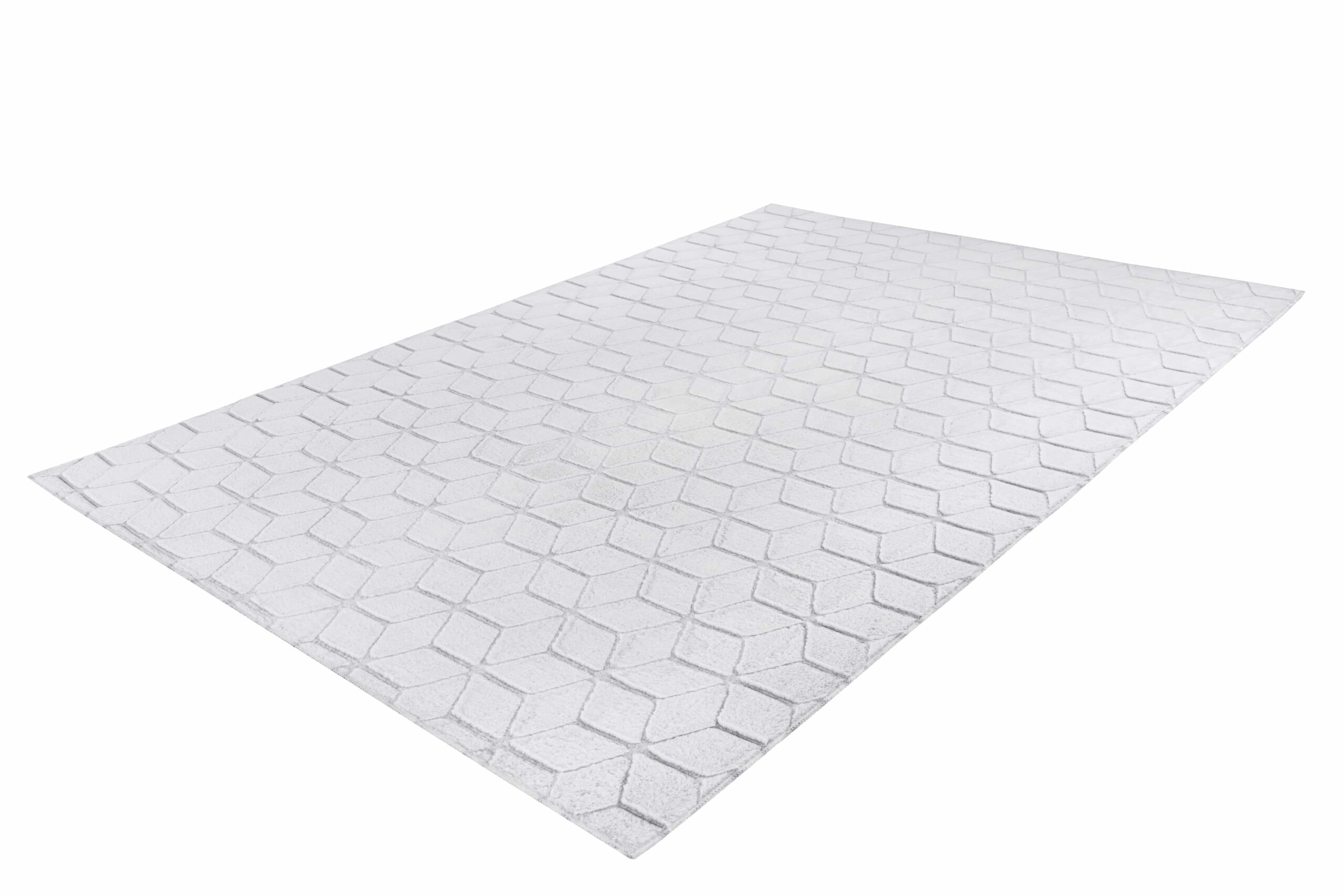 Vivica 125 Weiß / Graublau 80cm x 150cm
