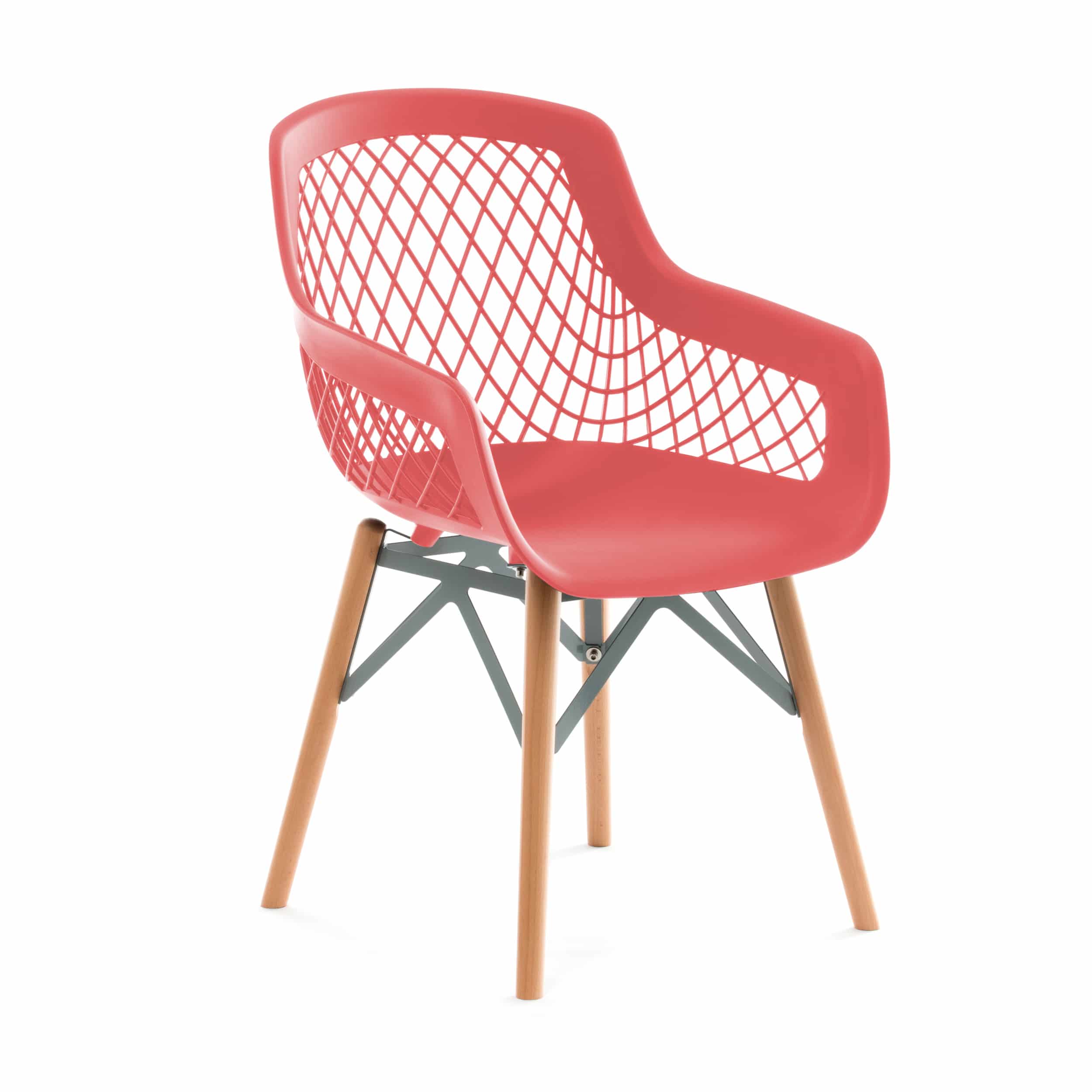 Stuhl Pure Style 4er-Set Rot