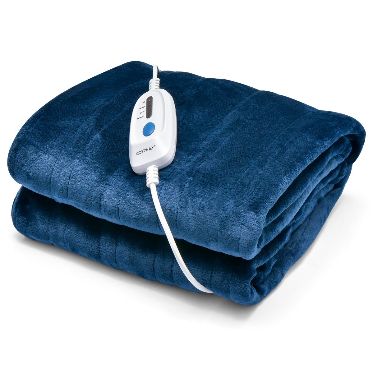 Wärmedecke Elektrische Heizdecke mit 4 Heizstufen 130 x 180 cm Blau
