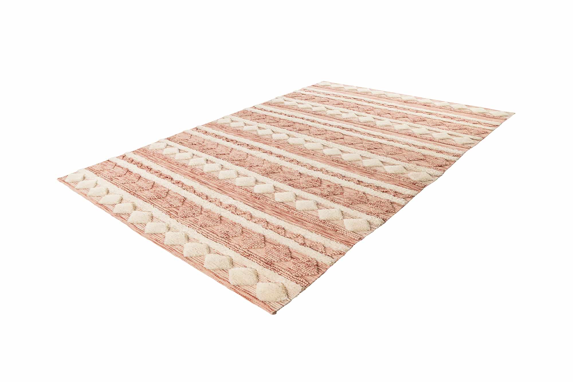Bohist 225 Rosa / Creme 200cm x 200cm