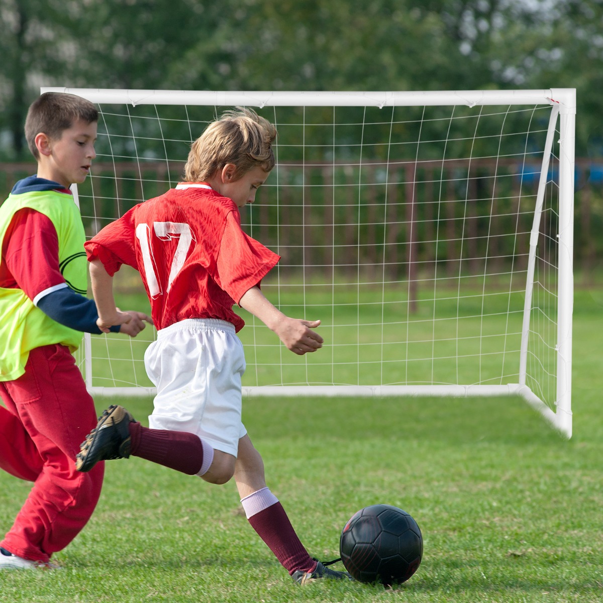 180 x 120 cm Kinder Fußballtor für Spiele und Training von Kindern und Teenagern ab 6 Jahren