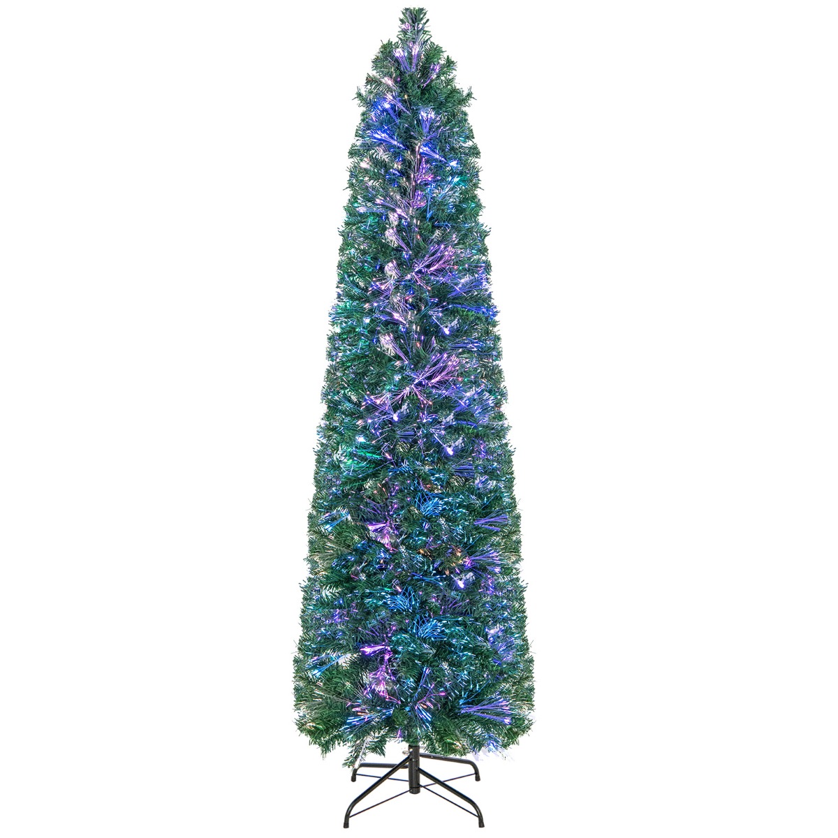 180 cm Großer Künstlicher Weihnachtsbaum in Glasfaseroptik Grün