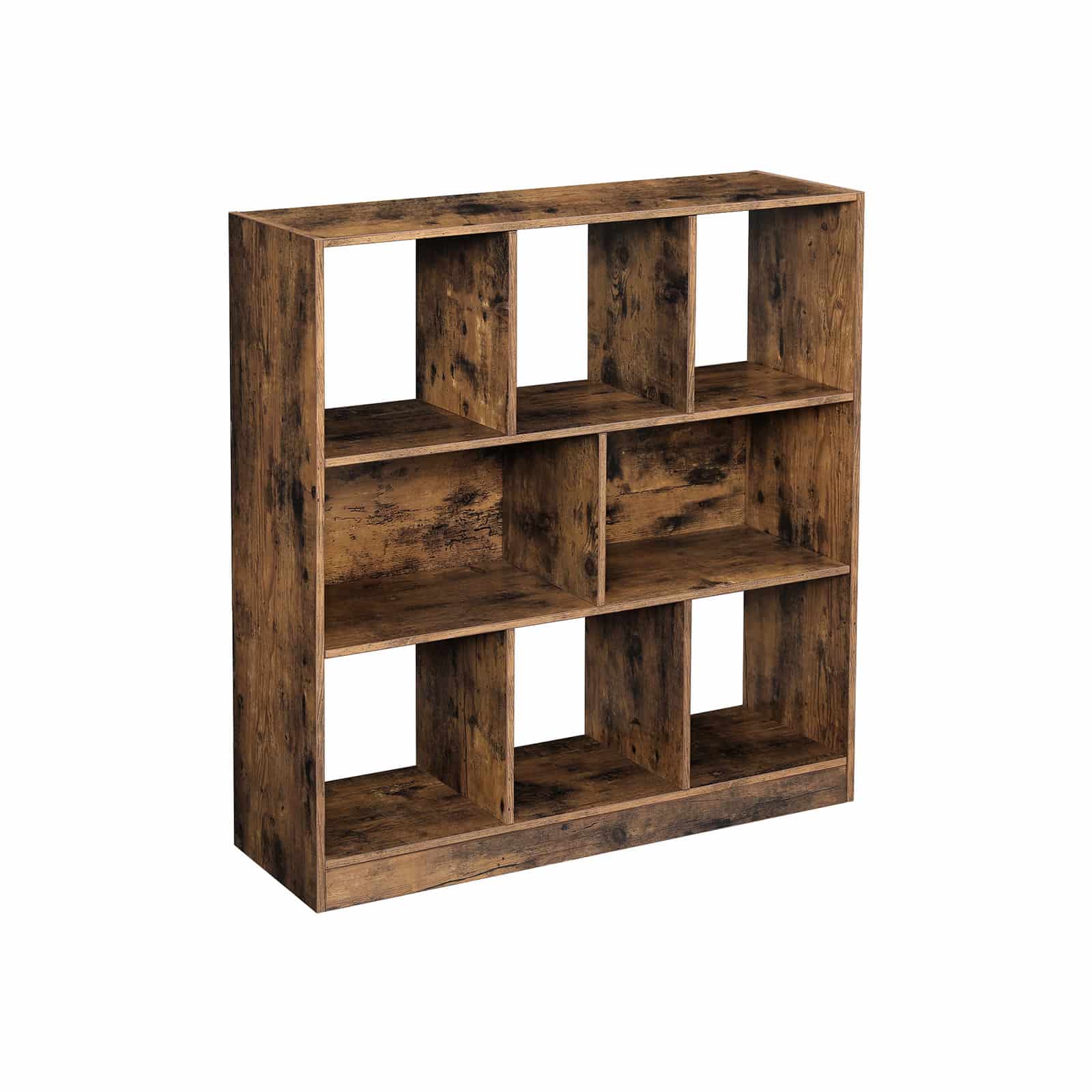 Bücherregal 97,5 x 30 x 100 cm 8 Fächer Vintage