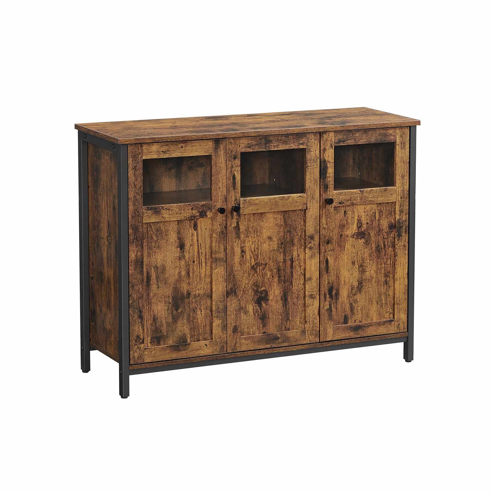 Sideboard vintagebraun-schwarz