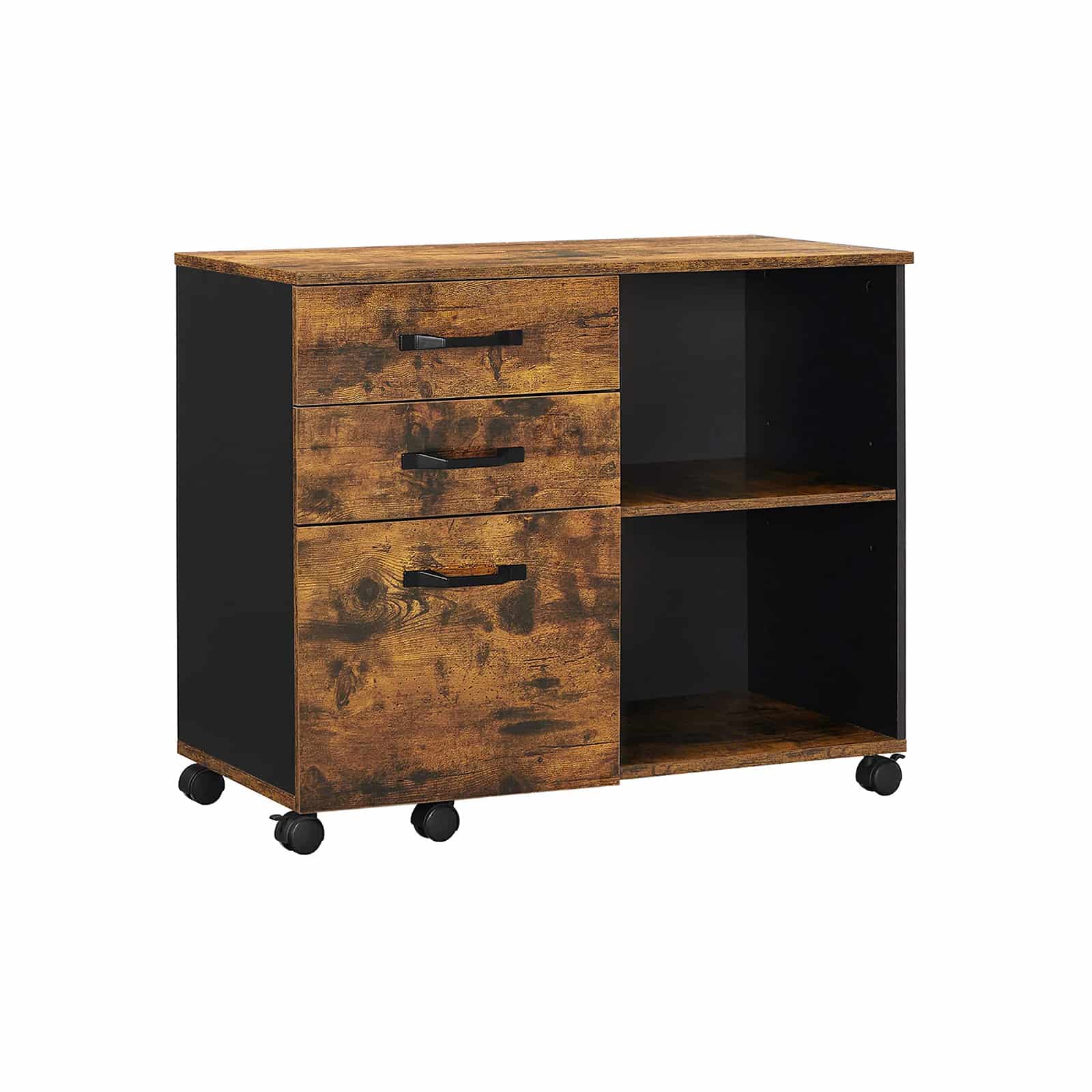Industriestil Aktenschrank mit Rollen