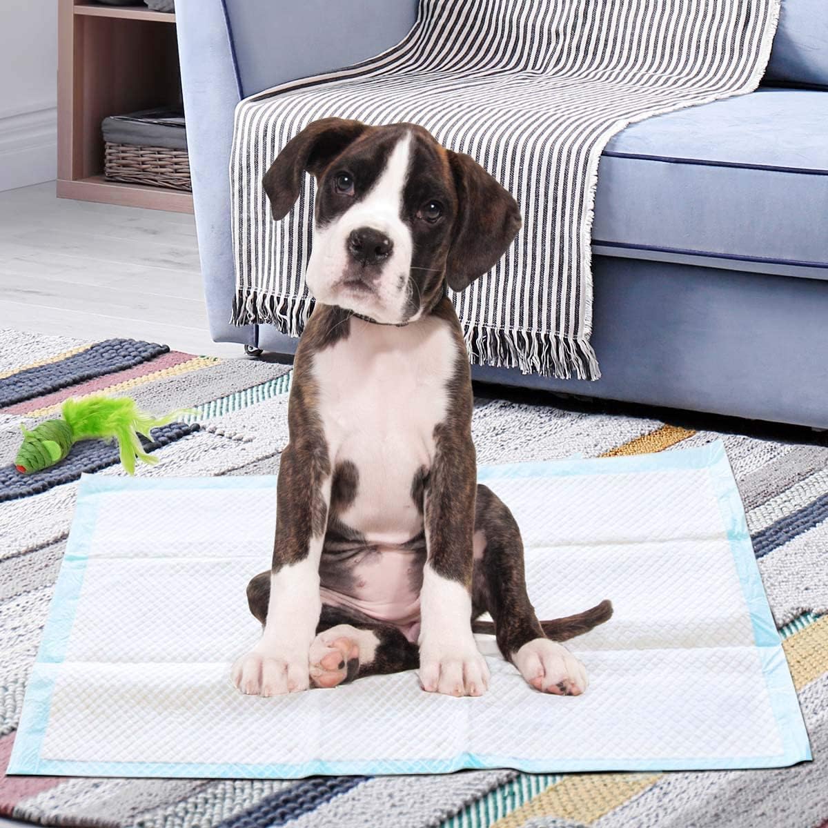 100 Stück Hunde Trainingsunterlagen mit Auslaufsicheres 5-lagiges Design Welpenunterlagen 60 x 60 cm