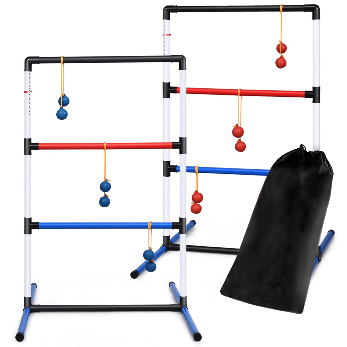 Leitergolf-Set Indoor-Outdoor Wurfspiel mit 6 Bolas-Wurfkugeln und Tragetasche