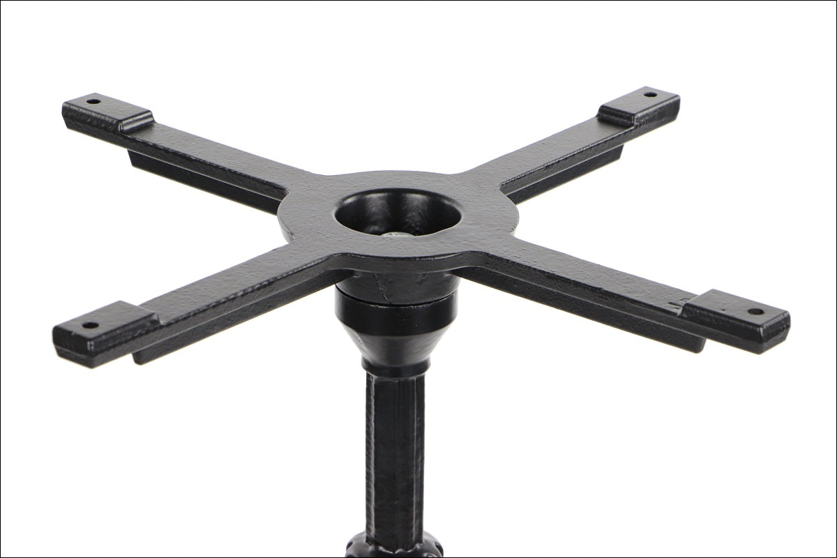 Gusseisen Tischgestell SH-5051/B 71,5 cm – 52×52 cm Sockel, Vintage-Tischfuß für ⌀70/60×60 cm Platten