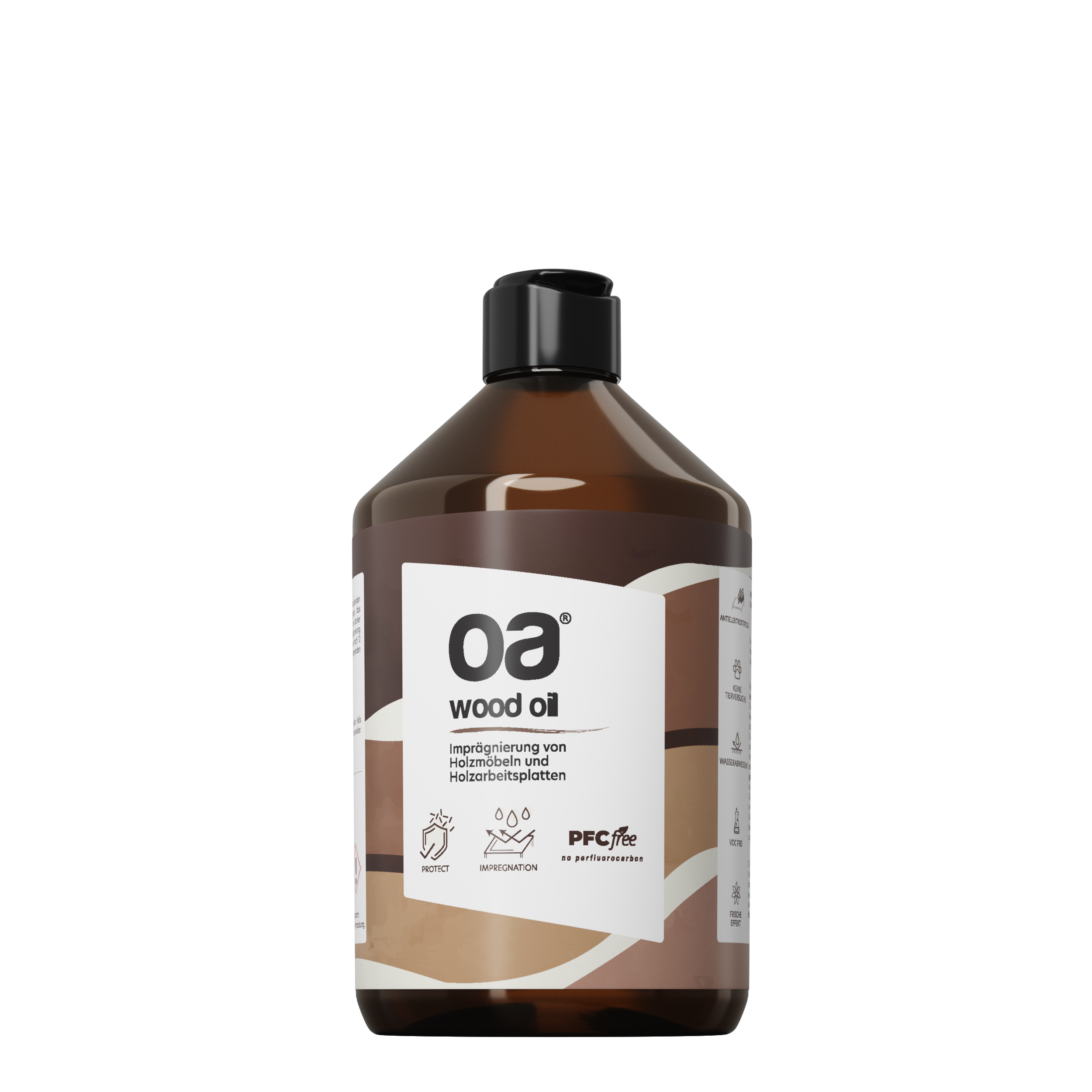 OA WOOD OIL 250ml – Holzöl zur Imprägnierung von Arbeitsplatten & Möbeln, PFC-frei & pflanzenbasiert